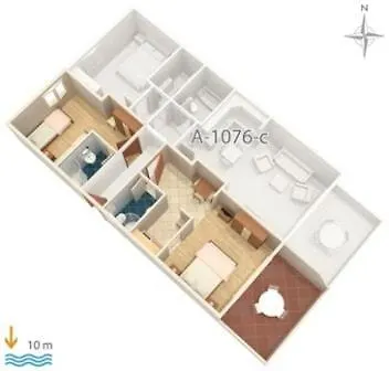 Luxury Villa Ciovo Sleeps 17, Infinity Pool, Seafront *